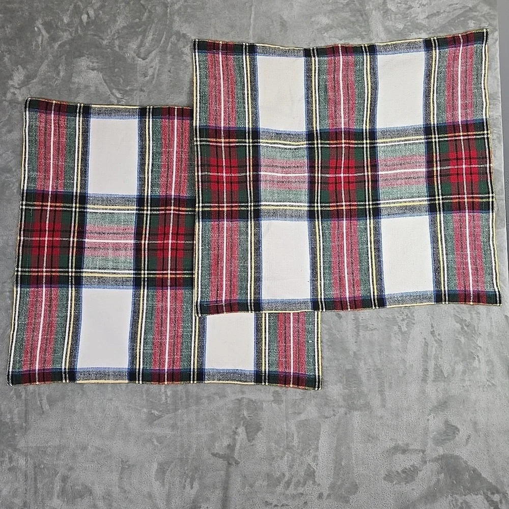 Pottery Barn‎ Stewart Plaid Sham Euro 26x26
